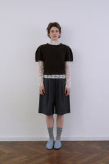 Layered lace blouse_ivory
