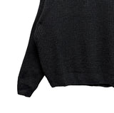 Basic Over Fit High-Neck Half Zip-Up Knit