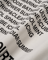 Coral Lettering Short Sleeve T-Shirt