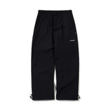 BASIC LOGO WIDE TRACK PANTS BLACK