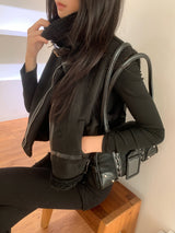 Ever Dumble High-Neck Two-Buckle Mustang Vest