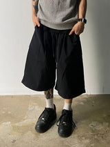 Metal Nylon Cargo Half Pants 3C