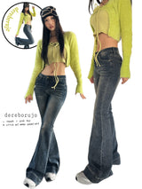 Edge bootcut long denim