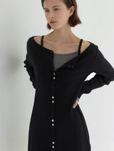 (Z-OP-6226)TALLI LAYERED KNIT DRESS