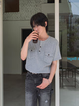 クルーダメージブーツカットデニムパンツ