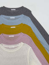 ウィークリー テンセル シースルー ロングスリーブ Tシャツ