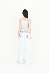 GLOW EYELET SLEEVELESS #EMERALD