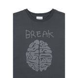 Break Half-T [CHARCOAL]