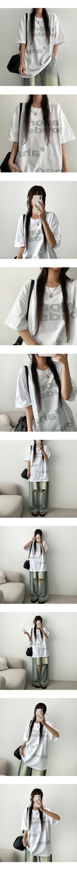 Dure lettering short-sleeved T-shirt