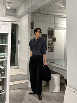 LMN Lende Suede Oversized Fit Shirt (6 colors)