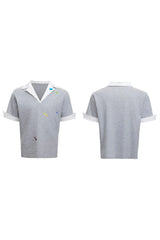 Sticker Print Layered Polo