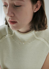 [925 silver] Un.silver.131 / simple pearl necklace (gold)