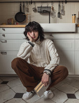 Chief Deep Pintuck Wool Slacks