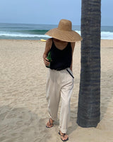 linen sleeveless (black)