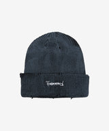 F****D SIGN BEANIE DAMAGE -SHADOW BLACK-