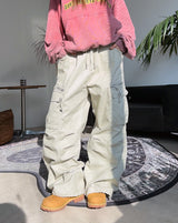 エルデンダイアゴナルジッパーカーゴパンツ