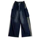  denim track cargo pants
