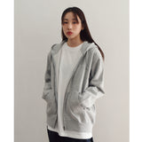 ヌーヴェルヴァーグフーディージップアップ (GREY)