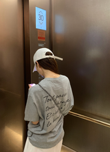 Rear Mer Lettering Short Sleeve T-shirt / 3 colors