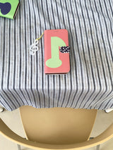 [walletcase] ピンクミュージックノート