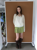 シナモンサマーVネックニット (6color)