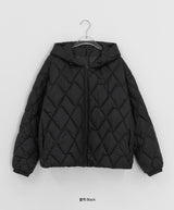 Kotanna Quilted Hooded Padded Jumper