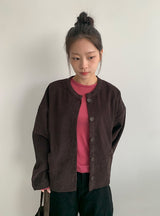 デカール テンセルウール ラウンドロングスリーブTシャツ