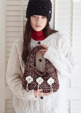 Clover Knit Bag - Brown