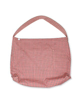 Reverse Logo Check Bag / Red