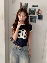 38 スリム半袖Tシャツ (4color)