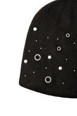 eyelet beanie (black)