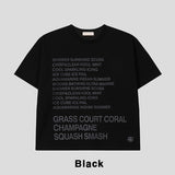 コリルレタリングプリンティング半袖Tシャツ