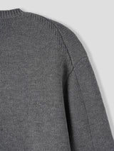 Lead button heavy knitwear