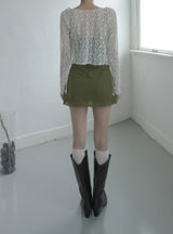 Plume Jacquard Sleeveless One Piece