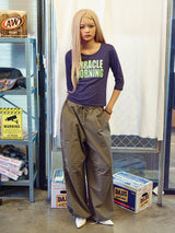 WIDE CARGO PANTS KHAKI