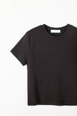 ラウンドハーフTシャツ (ブラック)