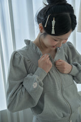 Lovely frills zip up