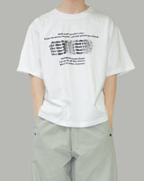 Bling lettering short sleeve t-shirt