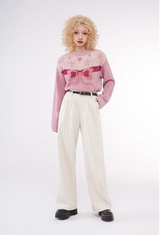 Four-color loose straight-leg casual pants