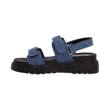 Snoopy Denim Velcro Strap Sandal_S0577