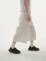 Piker snap cargo bermuda pants -3C