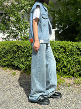LOOSE FIT DENIM VEST code 21013