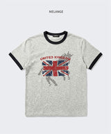 エッセンシャルスタンダード半袖リンガーTシャツアリゾナ メランジ