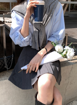 Wanted Pleated Mini Skirt