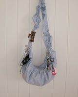 Ore Stripe Shirring Shoulder Crossbag