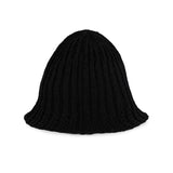 VA Label Knit Tulip Hat / Black
