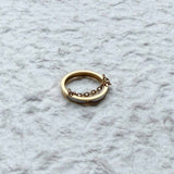 ゴールドチェーンアクセントリング