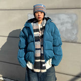 Oversized Welon-Slit Hooded Puffer Jacket