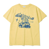 デディケーションピグメント Tシャツ_マスタード
