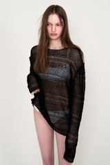 PULLOVER NET KNIT (BLACK)